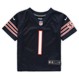 Kids Nike Justin Fields Navy Blue Chicago Bears Game NFL Home Football Jersey - Multiple Sizes