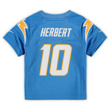 Kids Nike Justin Herbert Powder Blue Los Angeles Chargers Game NFL Home Football Jersey - Multiple Sizes