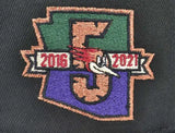 Men's Tucson Roadrunners Black/Purple Hat Side Patch New Era 59fifty Fitted Hat Cap - AHL Hockey (Copy)