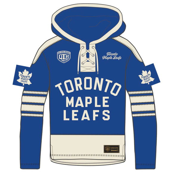 Men's Toronto Maple Leafs NHL 47 Brand OTH Royal Blue Heritage Heavyweight Lacer Hoodie