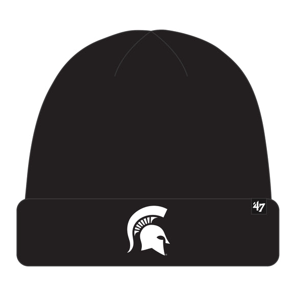 Men's Michigan State Spartans NCAA Raised Cuff Team Colour Knit Beanie Toque OSFM