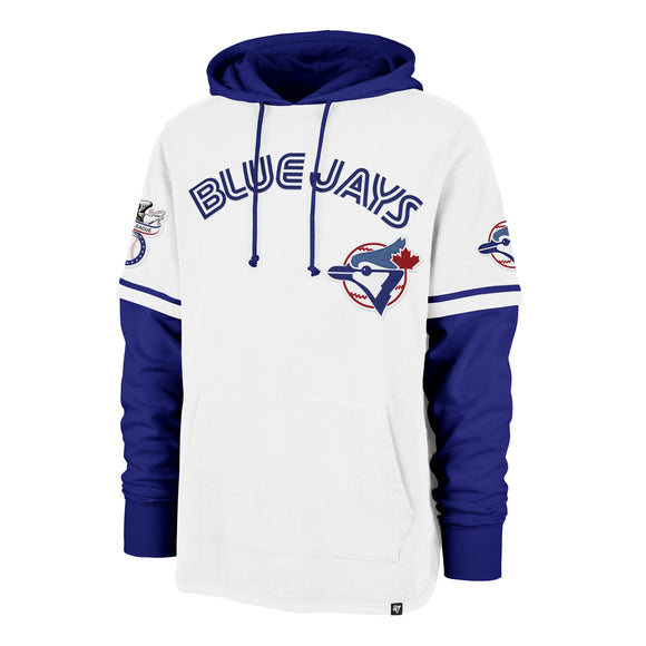 Toronto Blue Jays Cooperstown Logo '47 Trifecta Shortstop Pullover Hoodie - White