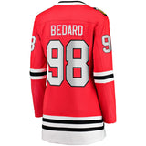 Women's Chicago Blackhawks Connor Bedard Fanatics Branded Red 2023 NHL Home Breakaway Player Jersey