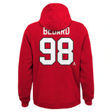 Connor Bedard Chicago Blackhawks Youth Player Name & Number Hoodie - Red