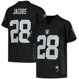 Kids Nike Josh Jacobs Black Las Vegas Raiders Game NFL Home Football Jersey - Multiple Sizes