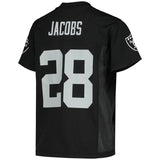 Kids Nike Josh Jacobs Black Las Vegas Raiders Game NFL Home Football Jersey - Multiple Sizes