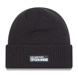 Los Angeles Chargers NFL Football New Era 2022 Inspire Change Cuffed Knit Hat - Black