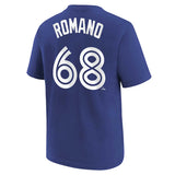 Youth Toronto Blue Jays Jordan Romano Nike Royal Player Name & Number T-Shirt