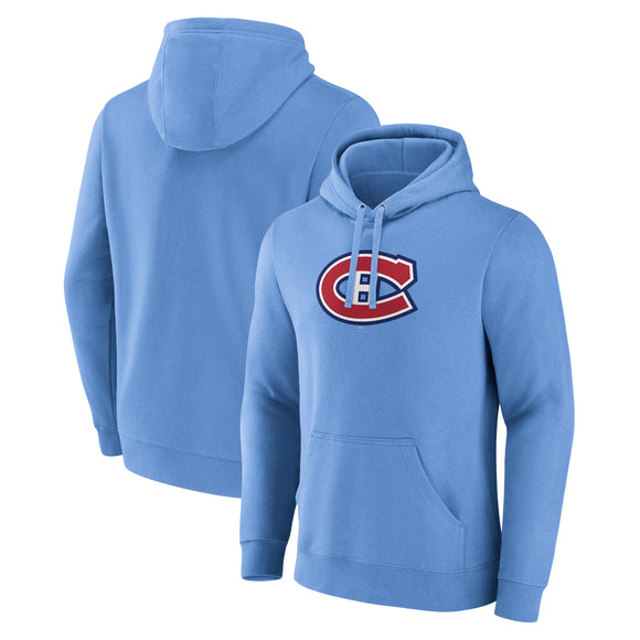Men's Montreal Canadiens Blue Special Edition 2.0 Primary Logo Fleece Pullover Hoodie