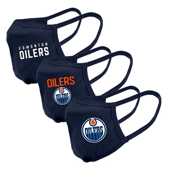 Edmonton Oilers NHL Hockey Core Primary Logo Guard 2 Face Mask Cover - Pack of 3