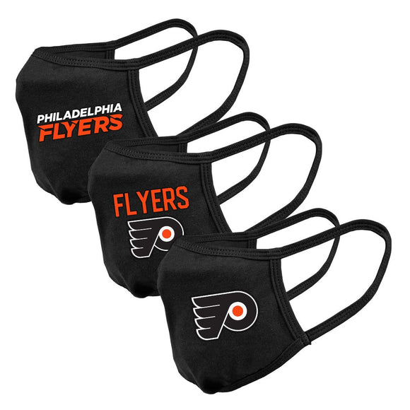 Philadelphia Flyers NHL Hockey Core Primary Logo Guard 2 Face Mask Cover - Pack of 3