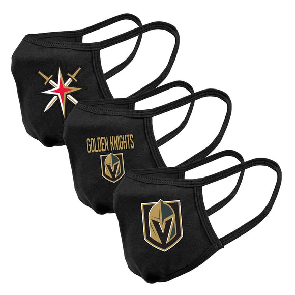 Vegas Golden Knights NHL Hockey Core Primary Logo Guard 2 Face Mask Cover - Pack of 3