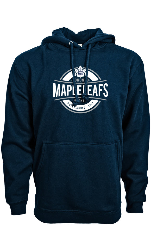 Men's Toronto Maple Leafs Advantage Peyton Pullover Hooded Navy Sweatshirt - Bleacher Bum Collectibles, Toronto Blue Jays, NHL , MLB, Toronto Maple Leafs, Hat, Cap, Jersey, Hoodie, T Shirt, NFL, NBA, Toronto Raptors