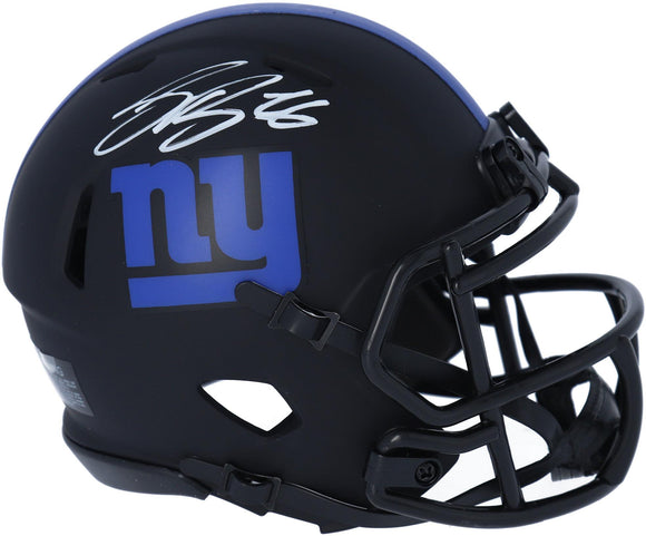 Saquon Barkley New York Giants Autographed Mini Riddell Eclipse Alternate Speed Replica Helmet