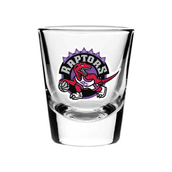 Toronto Raptors Hardwood Classic Retro Logo Basketball 2oz Collector's Shot Glass - Bleacher Bum Collectibles, Toronto Blue Jays, NHL , MLB, Toronto Maple Leafs, Hat, Cap, Jersey, Hoodie, T Shirt, NFL, NBA, Toronto Raptors