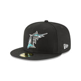 Florida Marlins New Era 1993 Cooperstown Collection Wool - 59FIFTY Fitted Hat - Black
