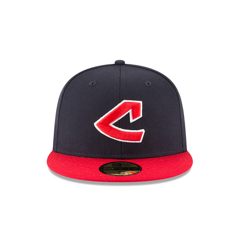 New Era Cleveland Indians Jacobs Field Patch Hat Club Exclusive 59Fifty Casquette ajustée Blanc/Marine Homme de la Collection - SS22 - FR