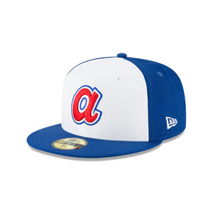 Men's New Era White/Royal Atlanta Braves Cooperstown Collection 1972 MLB  All-Star Game Chrome - 59FIFTY Fitted Hat