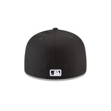 Men's Boston Red Sox New Era Black & White MLB Baseball 59FIFTY Fitted Hat