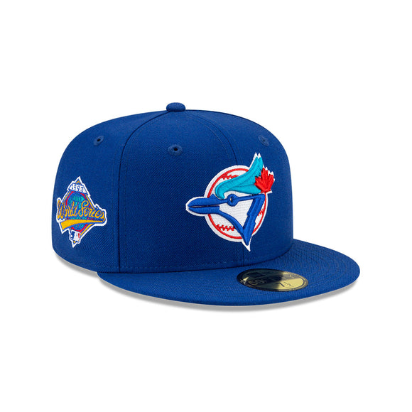 Men's Toronto Blue Jays New Era Royal Cooperstown Collection 1993 World Series Logo 59FIFTY Green Paisley Underbill Fitted Hat