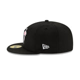 Men's Toronto Blue Jays New Era Black Cooperstown Collection 1993 World Series Logo 59FIFTY Pink Paisley Underbill Fitted Hat