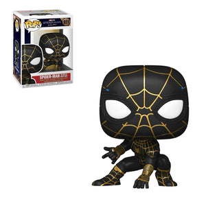 FunKo Pop! Spider-Man No Way Home Black & Gold Suit  #911 Toy Figure Brand New