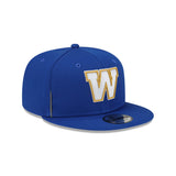 Winnipeg Blue Bombers CFL Football New Era Sideline 9Fifty Royal Snapback Cap Hat