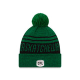 Saskatchewan Roughriders New Era CFL Football Sideline Sport Official Pom Cuffed Knit Hat