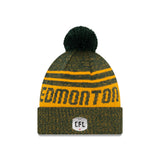 Edmonton Elks New Era CFL Football Sideline Sport Official Pom Cuffed Knit Hat