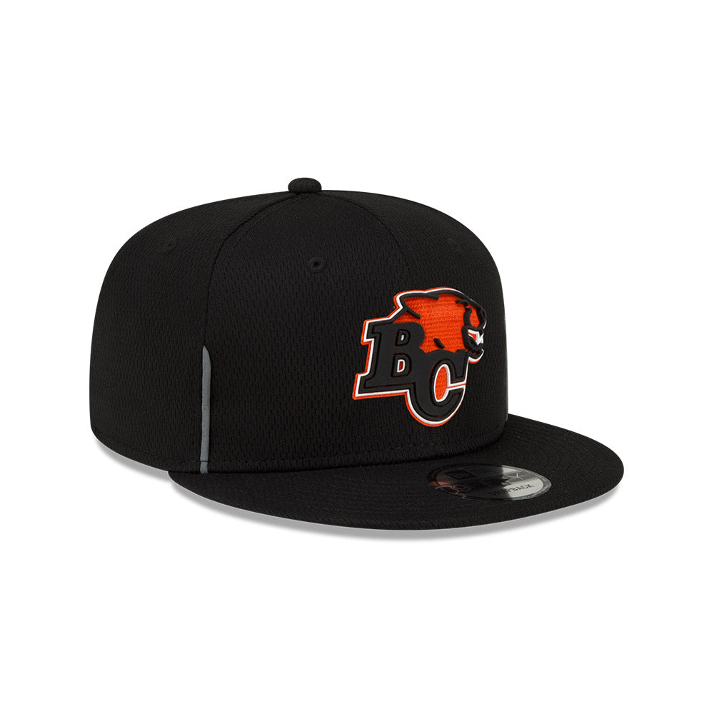 BC Lions CFL Football New Era Sideline 9Fifty Black Snapback Cap