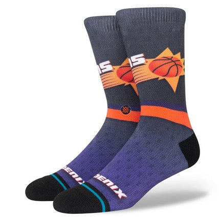 Men's Phoenix Suns NBA Basketball Stance Fader Screw Socks - Size Large