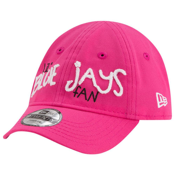Kids Toronto Blue Jays lil' Pink Cutie Bow Adjustable Strap Cap Hat - Multiple Sizes