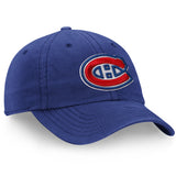 Montreal Canadiens Fanatics Branded Primary Logo Fundamental Core Adjustable Hat - Navy