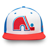 Men's Quebec Nordiques Fanatics Branded Vintage Retro Secondary Logo Snapback Hat
