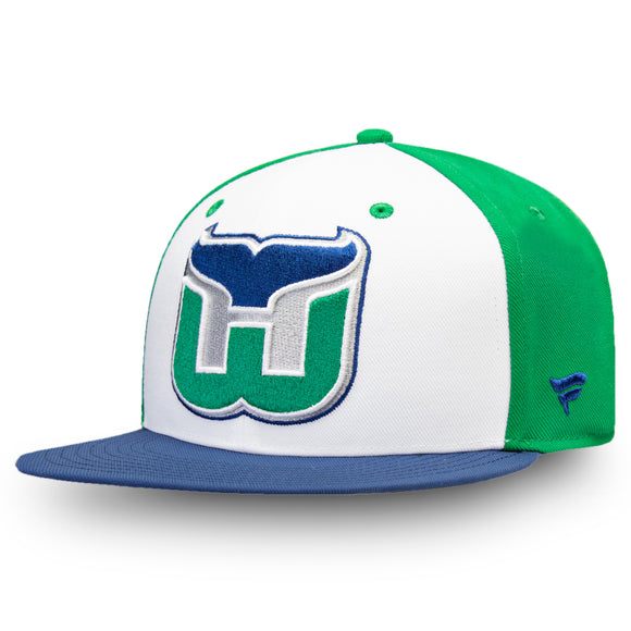 Men's Hartford Whalers Fanatics Branded Vintage Retro Secondary Logo Snapback Hat