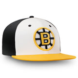 Men's Boston Bruins Fanatics Branded Vintage Retro Secondary Logo Snapback Hat
