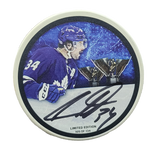 Auston Matthews Toronto Maple Leafs Autographed Inglasco Rocket Richard Puck - Limited Edition of 134