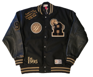 Men s Toronto Raptors NBA Basketball Varsity Jacket Mitchell Ness Full Button Up