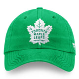 Men's Toronto Maple Leafs Fanatics Branded St Patricks Day Green Adjustable Hat - Bleacher Bum Collectibles, Toronto Blue Jays, NHL , MLB, Toronto Maple Leafs, Hat, Cap, Jersey, Hoodie, T Shirt, NFL, NBA, Toronto Raptors