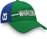 Hartford Whalers Fanatics Branded True Classic Structured Adjustable Hat - Green/Blue