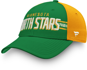 Minnesota North Stars Fanatics Branded True Classic Structured Adjustable Hat - Green/Yellow