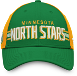 Minnesota North Stars Fanatics Branded True Classic Structured Adjustable Hat - Green/Yellow