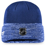 Toronto Maple Leafs Fanatics Branded Authentic Pro Locker Room Official Graphic Cuffed Knit Hat Beanie Toque- Blue