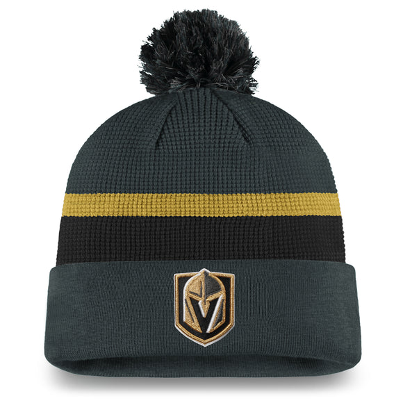 Vegas Golden Knights Fanatics Branded 2020 NHL Draft Authentic Pro Cuffed Pom Knit Toque Hat