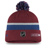 Colorado Avalanche Fanatics Branded 2020 NHL Draft Authentic Pro Cuffed Pom Knit Toque Hat