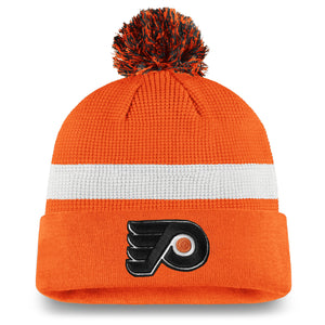 Philadelphia Flyers Fanatics Branded 2020 NHL Draft Authentic Pro Cuffed Pom Knit Toque Hat