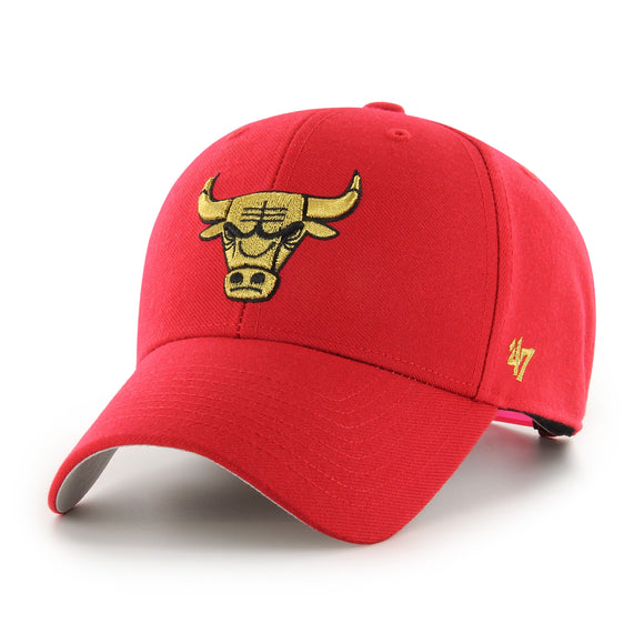 Chicago Bulls '47 NBA MVP Lunar New Year Red Gold Adjustable Snapback Hat Cap
