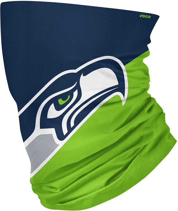 Seattle Seahawks  NFL Football Team Gaiter Scarf Adult Face Covering Head Band Mask