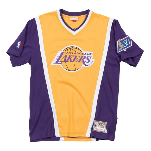 Men's Los Angeles Lakers 1996-97 Authentic Shooting Shirt Mitchell & N –  Bleacher Bum Collectibles