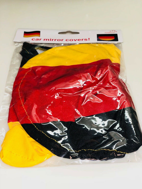 National Team Germany Euro European Cup of Soccer Football Polyester Car Mirror Cover - Country Colours